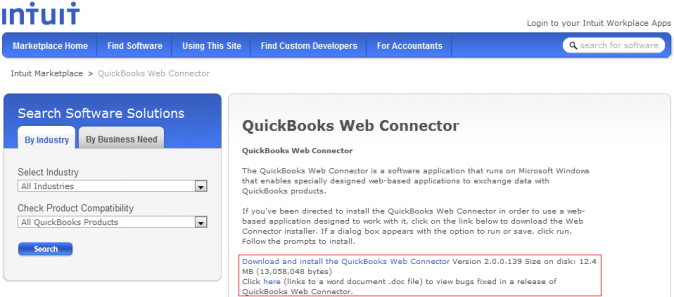 DBSync Cloud Workflow (iPaaS) > Installing QuickBooks Web Connector > worddav9d130f919d8c44ac26910227766010ad.png